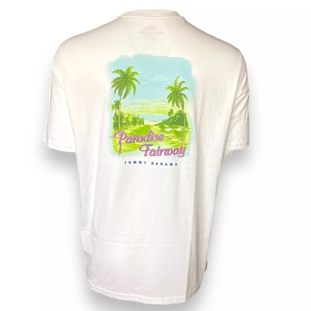NWT TOMMY BAHAMA Men's Paradise Fairway Graphic T-Shirt Tee Size S